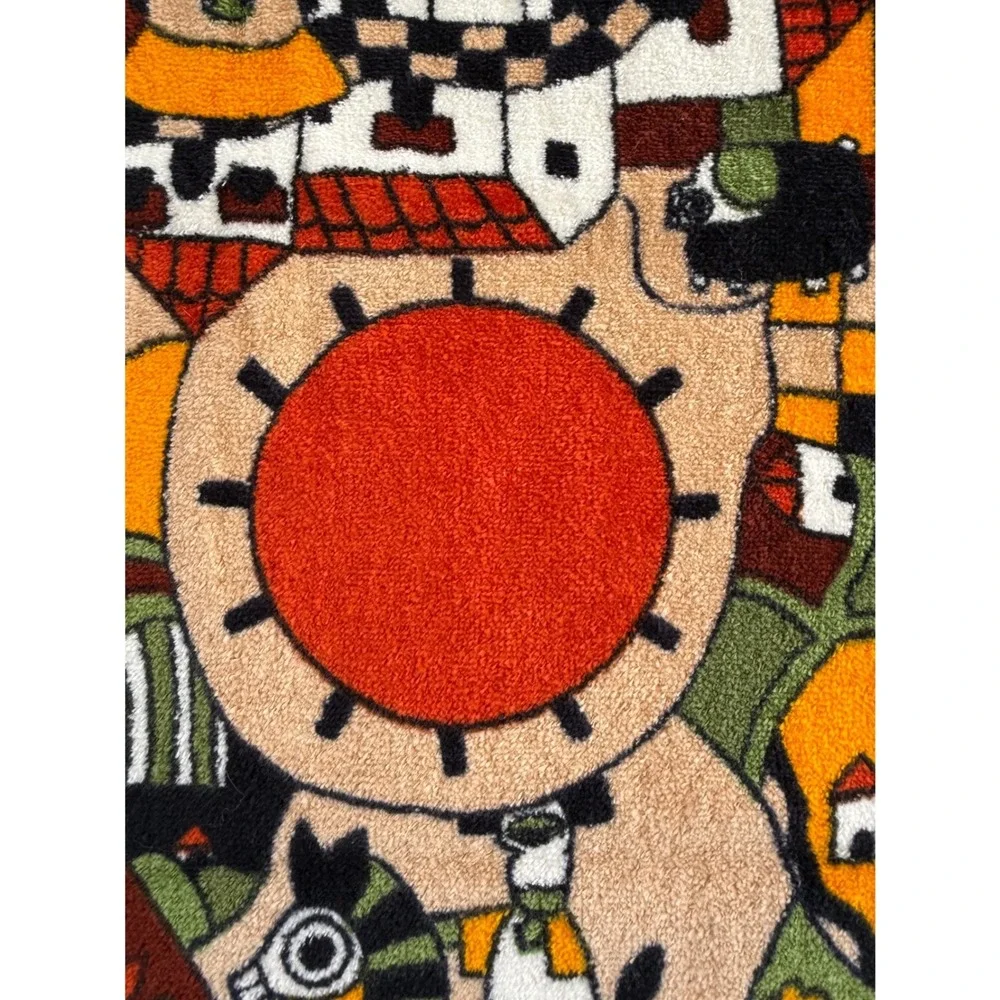 Vtg Hilasal Fernando Llort Hand Towel La Palma El Salvador Folk Art Cotton NWOT